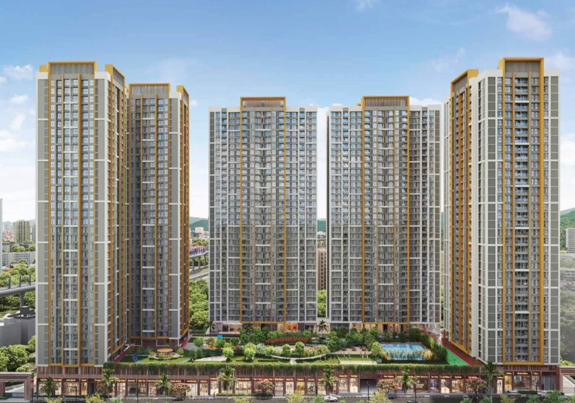 Front view of Prestige Garden Trails by Prestige Group Mira Road Dahisar